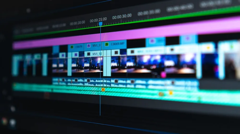 Video editor accelerating music production with a creative suite