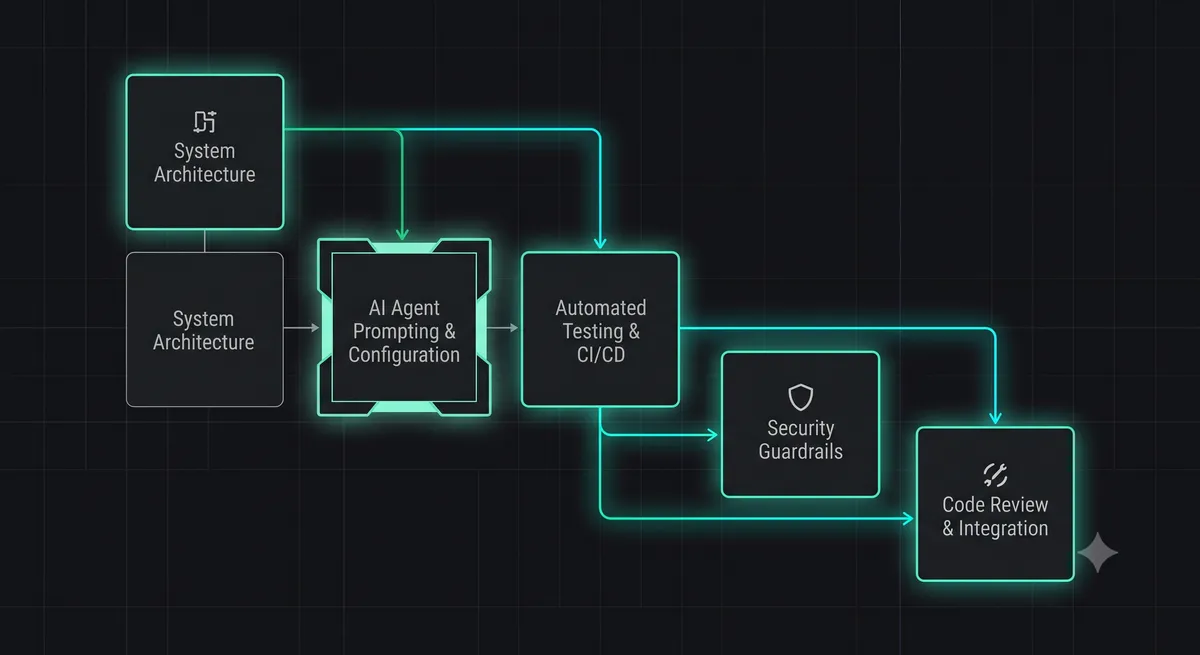 A career progression diagram showing the path from Junior AI-Native Engineer -> Software Orchestrator -> Principal Systems Conductor